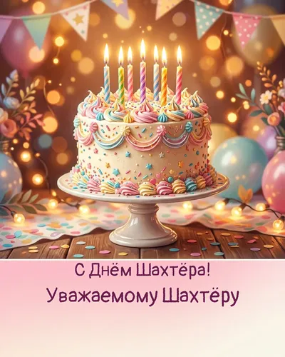 открытка с днём шахтёра!